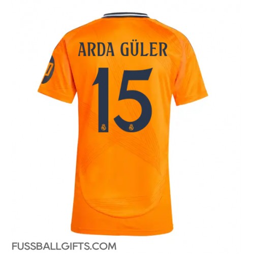 Real Madrid Arda Guler #15 Fußballbekleidung Auswärtstrikot Damen 2024-25 Kurzarm